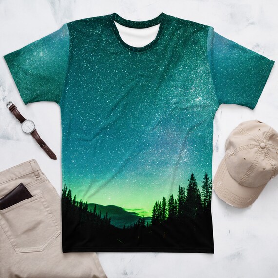 Aurora Borealis Northern Lights T shirt Galaxy Tee Outer Space T shirt Banff Canada Etsy Canada