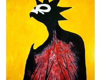 The King in Yellow Art Print, Dark Gothic Horror, 8x10