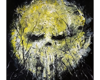 Dark art 8x10" Color Print of original acrylic on canvas painting. Everything Ends.