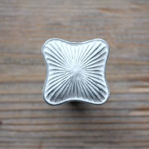 Fireworks Knob - White Drawer Pull or Cabinet Handle