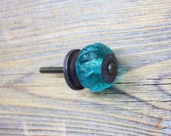 Aqua Knob, Decorative Drawer Pull or Cabinet Handle