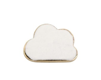 Ceramic Cloud Knob, Nursery Drawer Pulls