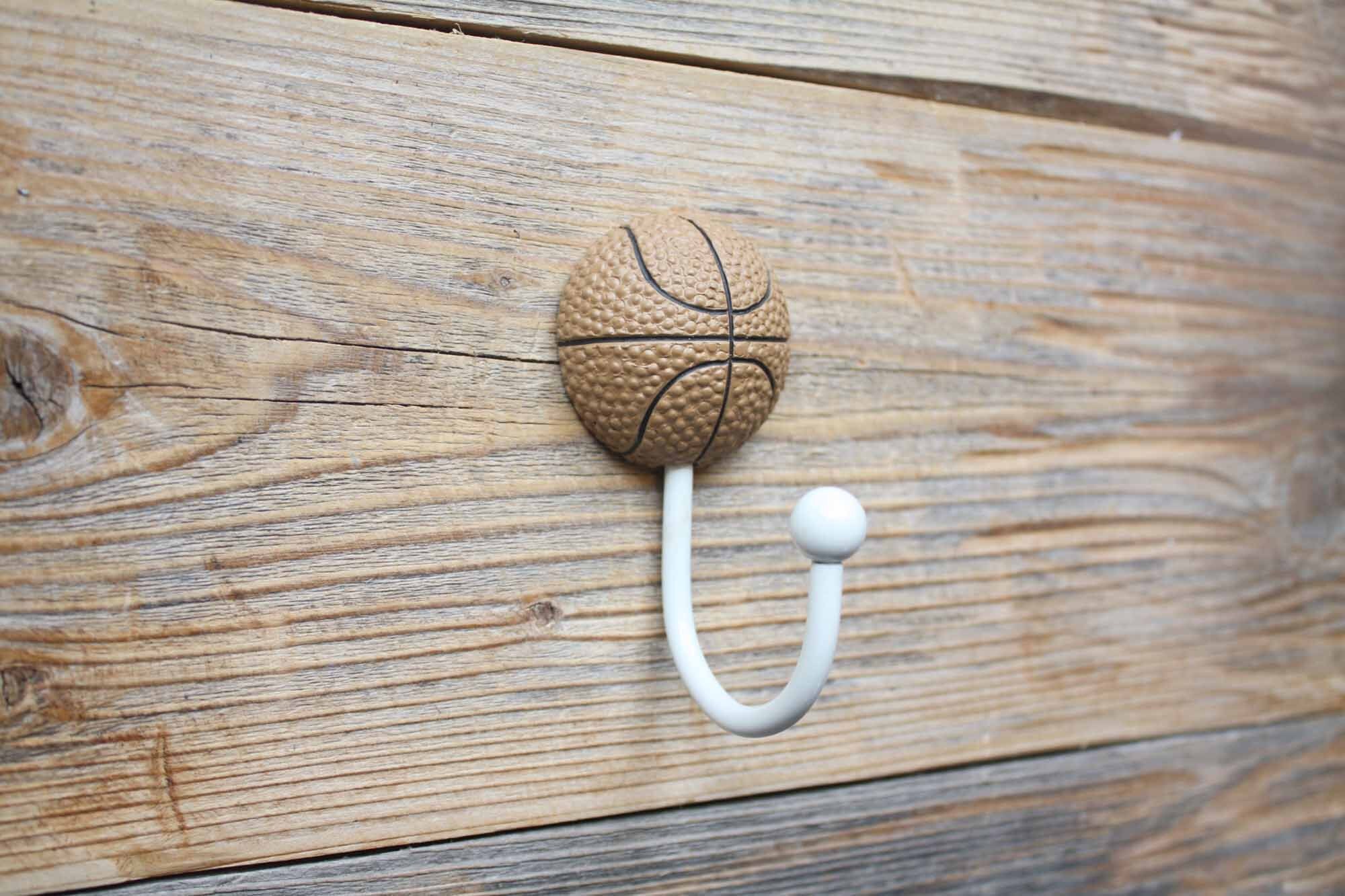 Basketball Coat or Wall Hook Basketball Bedroom Decor Etsy
