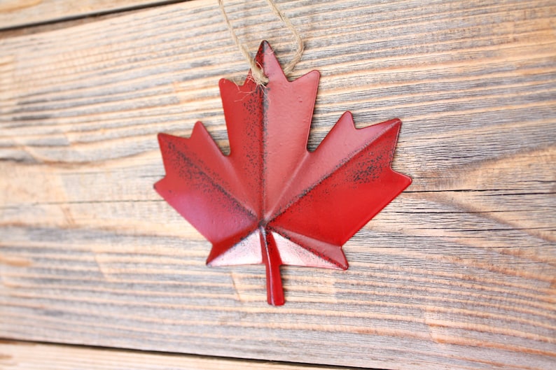 Canada Maple Leaf Decor Metal Maple Leaf Wall or Sign