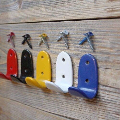 Minimalist Entryway Coat Hooks Colourful Hooks Mudroom Etsy