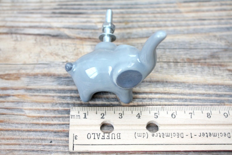 Elephant Knobs Decorative Elephant Animal Drawer Pulls Etsy