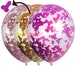 10ct - Penis Confetti Filled Balloons for Funny Bachelorette or Bachelor Party - Bride Prank Pink Purple Birthday Decorations 