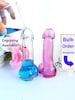 Personalized Pink Penis Shaped Shot Glass for Funny Bachelorette Party - Laser Engraved Dick Hen Party Favors for Bride