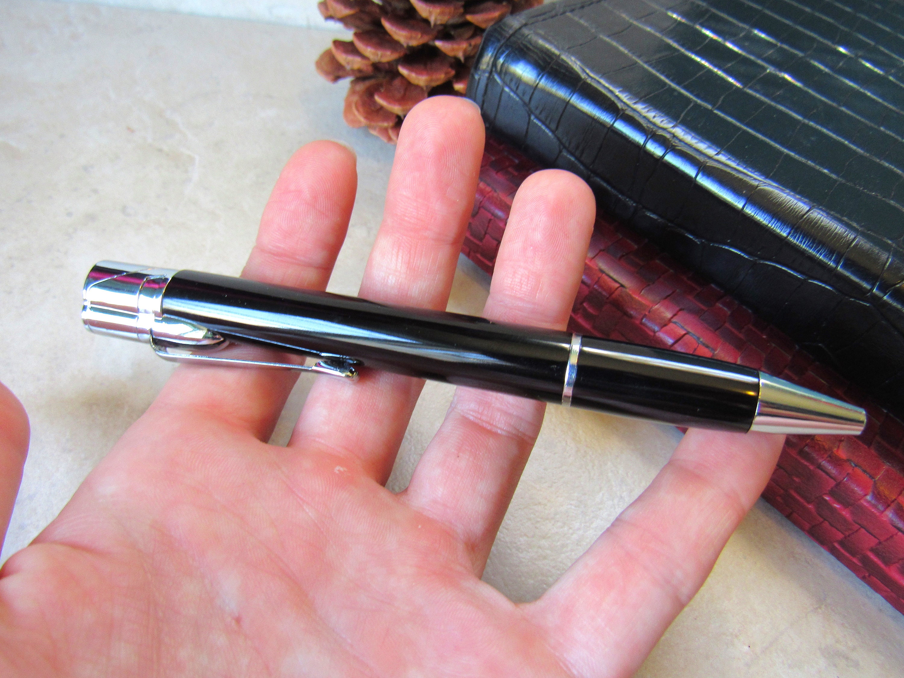 Ballpoint Pen Lighter Refillable Windproof Novelty Butane Etsy