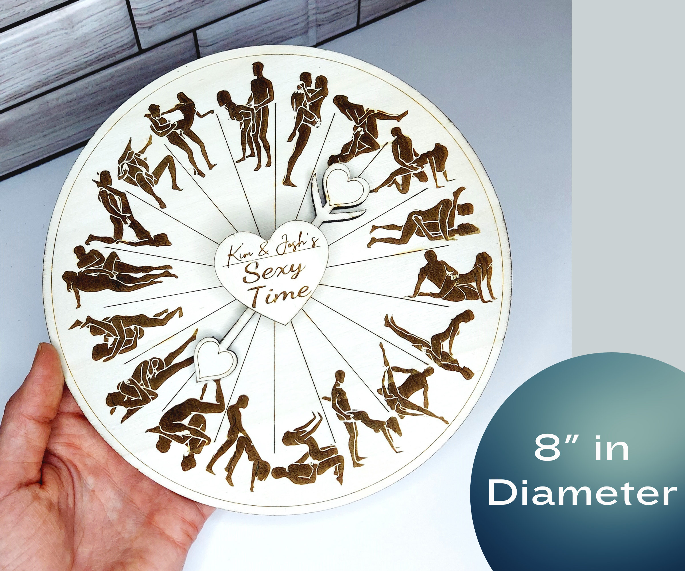 Sex Position Spinner for Couples – Naughty Bedroom Game Wheel – Funny ...