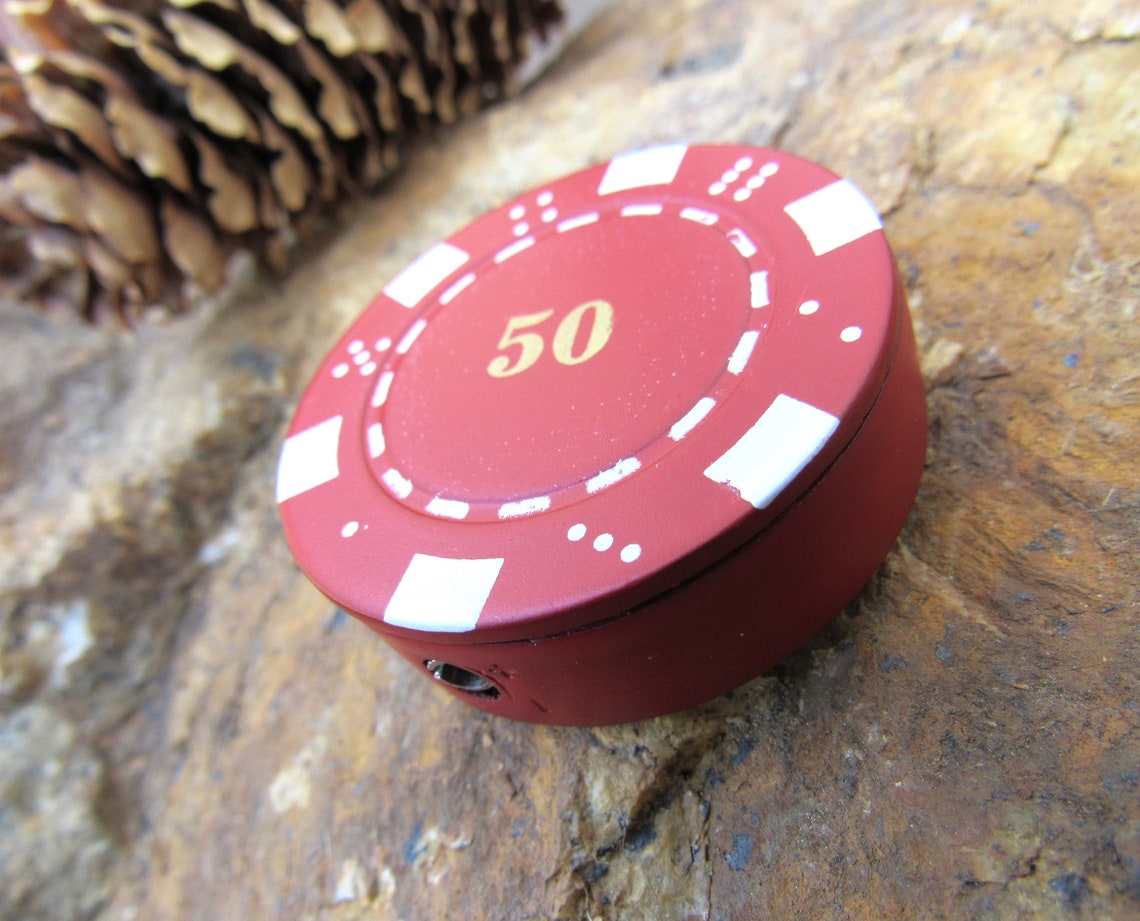 Poker Chip Shaped Lighter Refillable Novelty Butane Gas Etsy