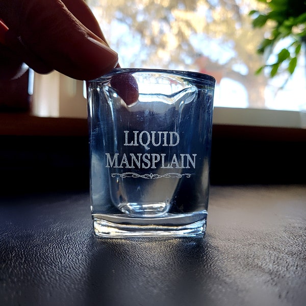 Laser Engraved Shot Glass Etsy
