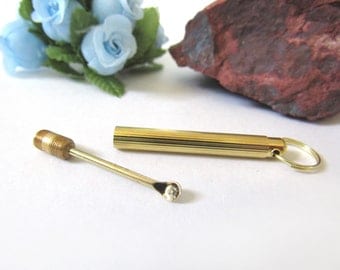 Reusable Ear Cleaner with Case - Metal Keychain Ear Pick