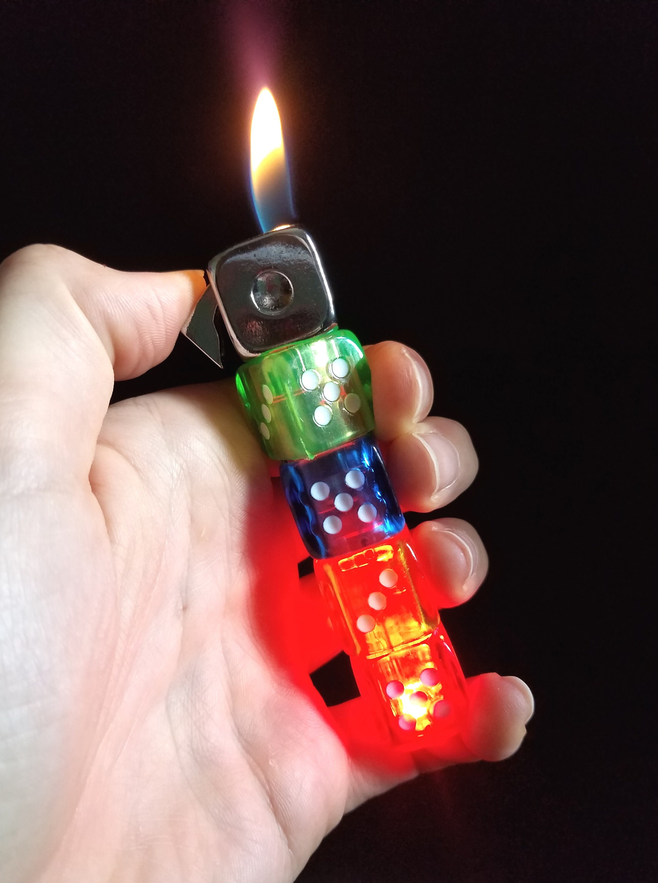 Dice Shaped Lighter Unique Refillable Novelty Butane Gas Etsy