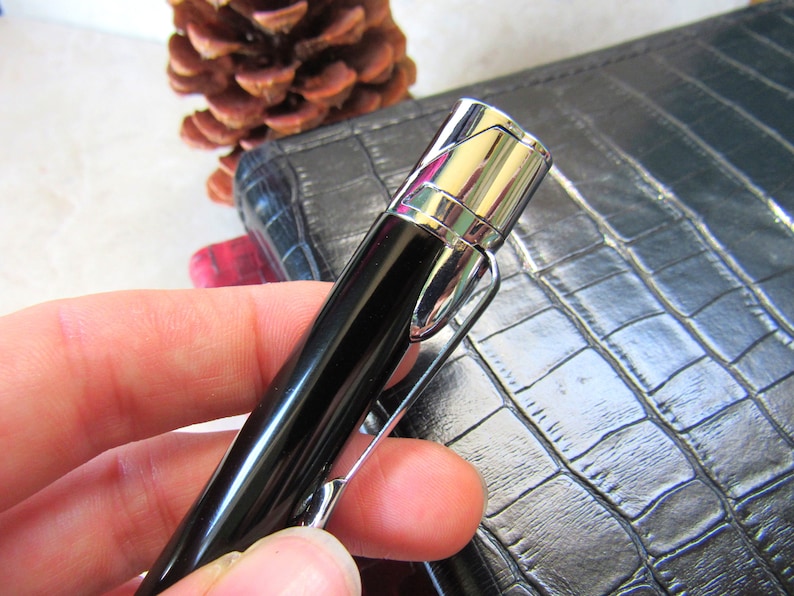 Ballpoint Pen Lighter Refillable Windproof Novelty Butane Etsy