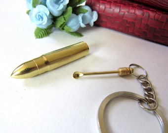 Reusable Ear Cleaner with Case - Bullet Shaped Keychain Ear Pick