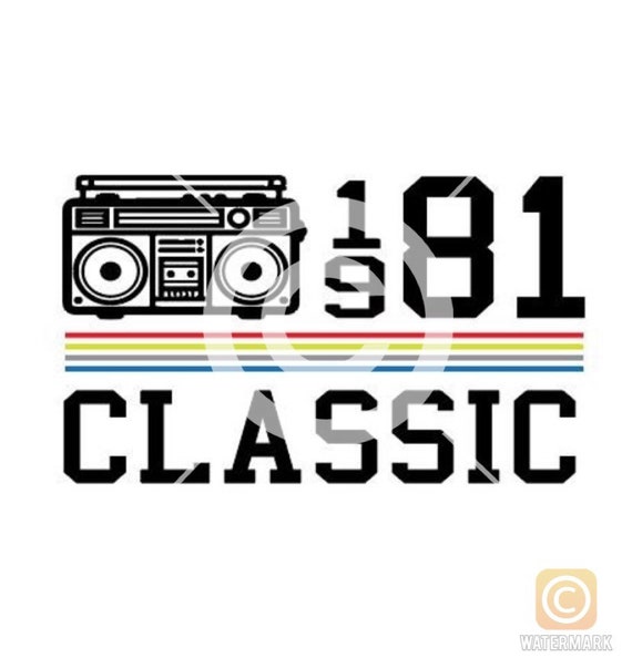 Download 1981 Classic Birthday Shirt Vintage SVG File | Etsy
