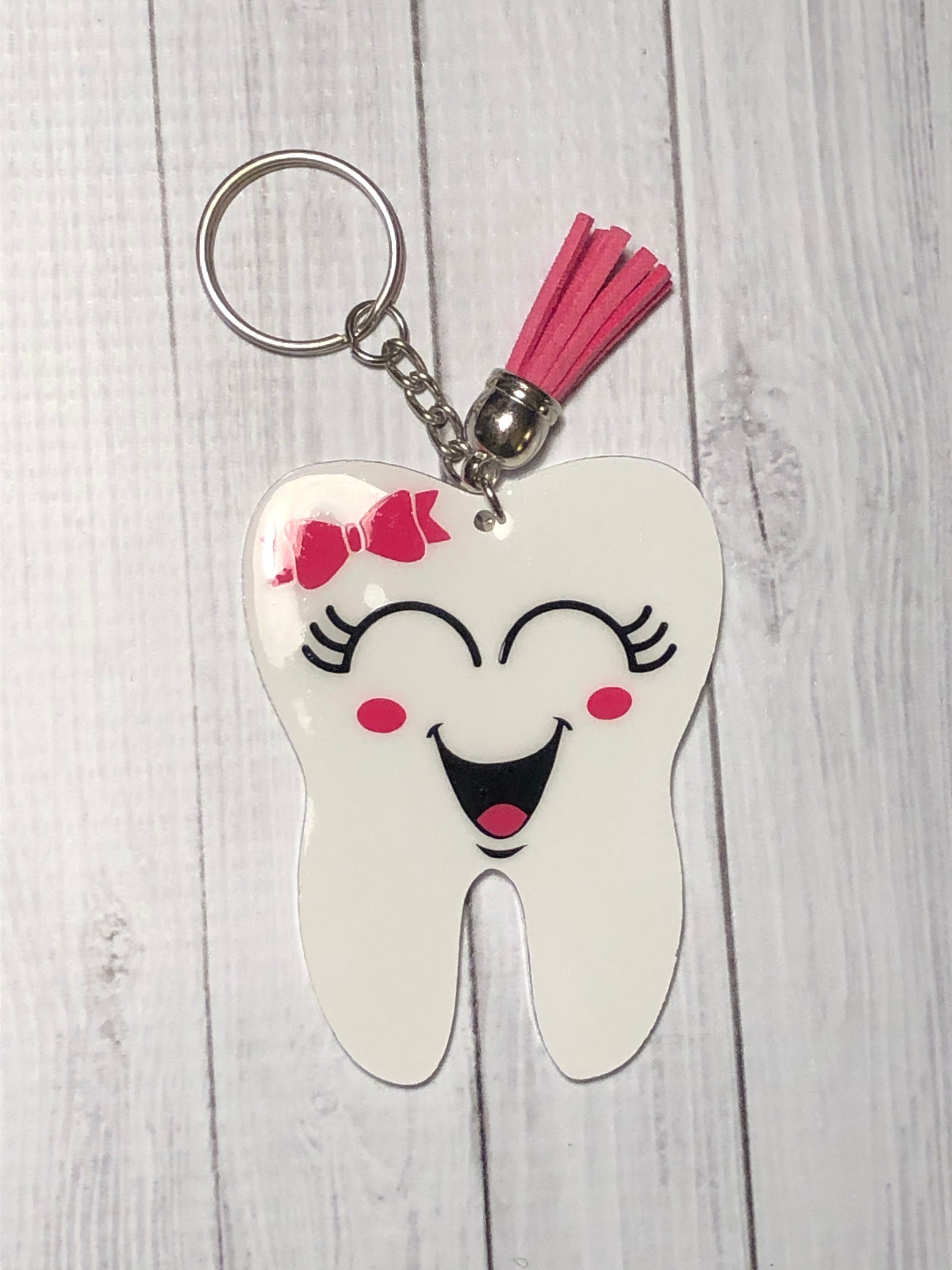 Tooth/Teeth Keychain Dentist Dental Assistant RDA Etsy