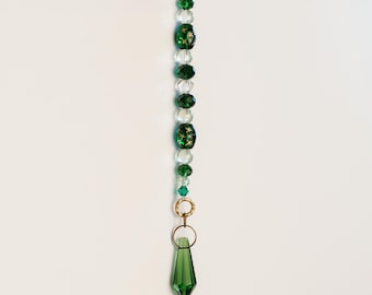 Emerald Green Suncatcher | Moody Decor | Window Decor | Handmade