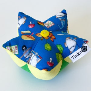 Blue n Green Gardening Gnomes Pin Cushion