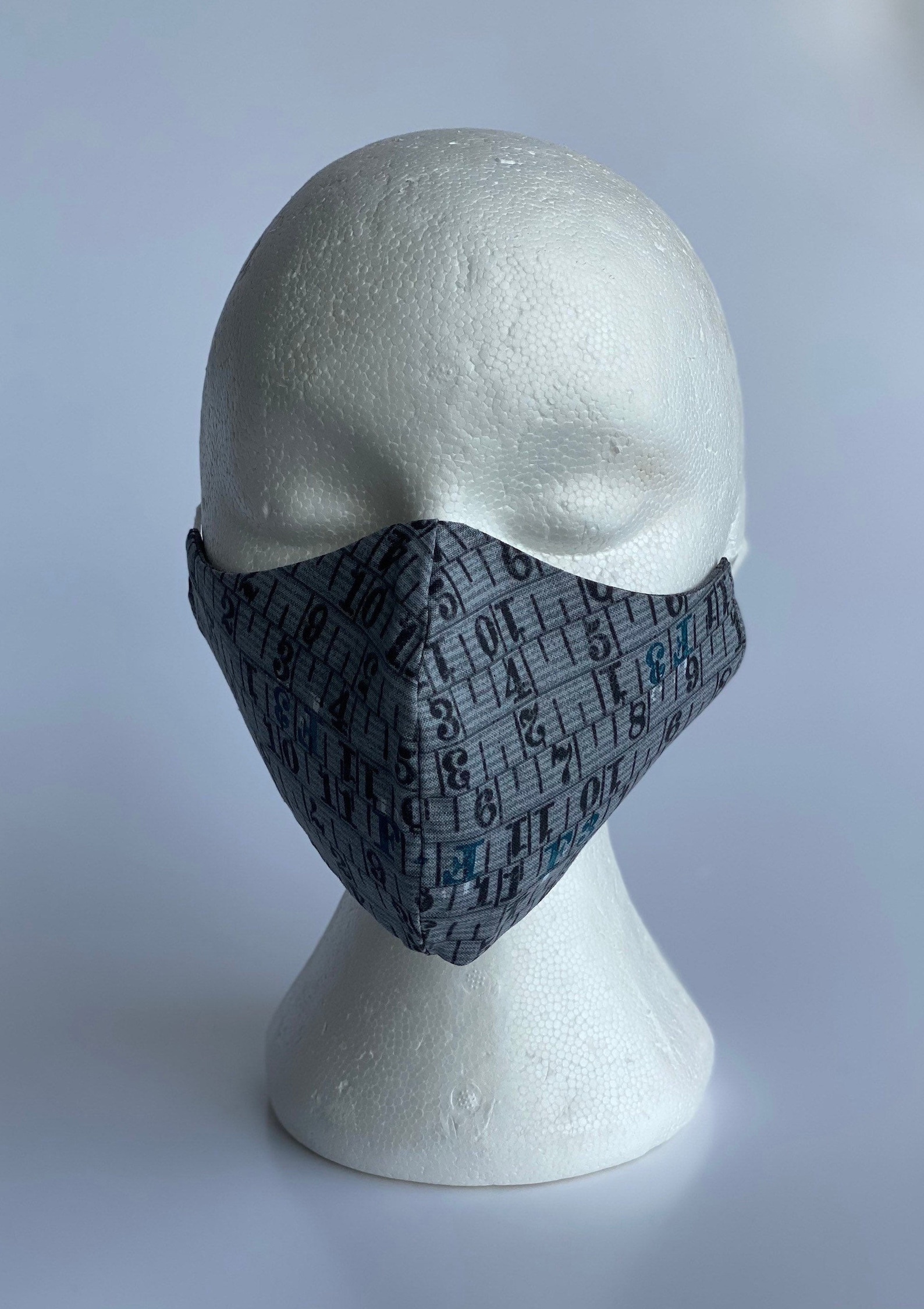 Lrg Adult Elastic Face Mask Black Etsy