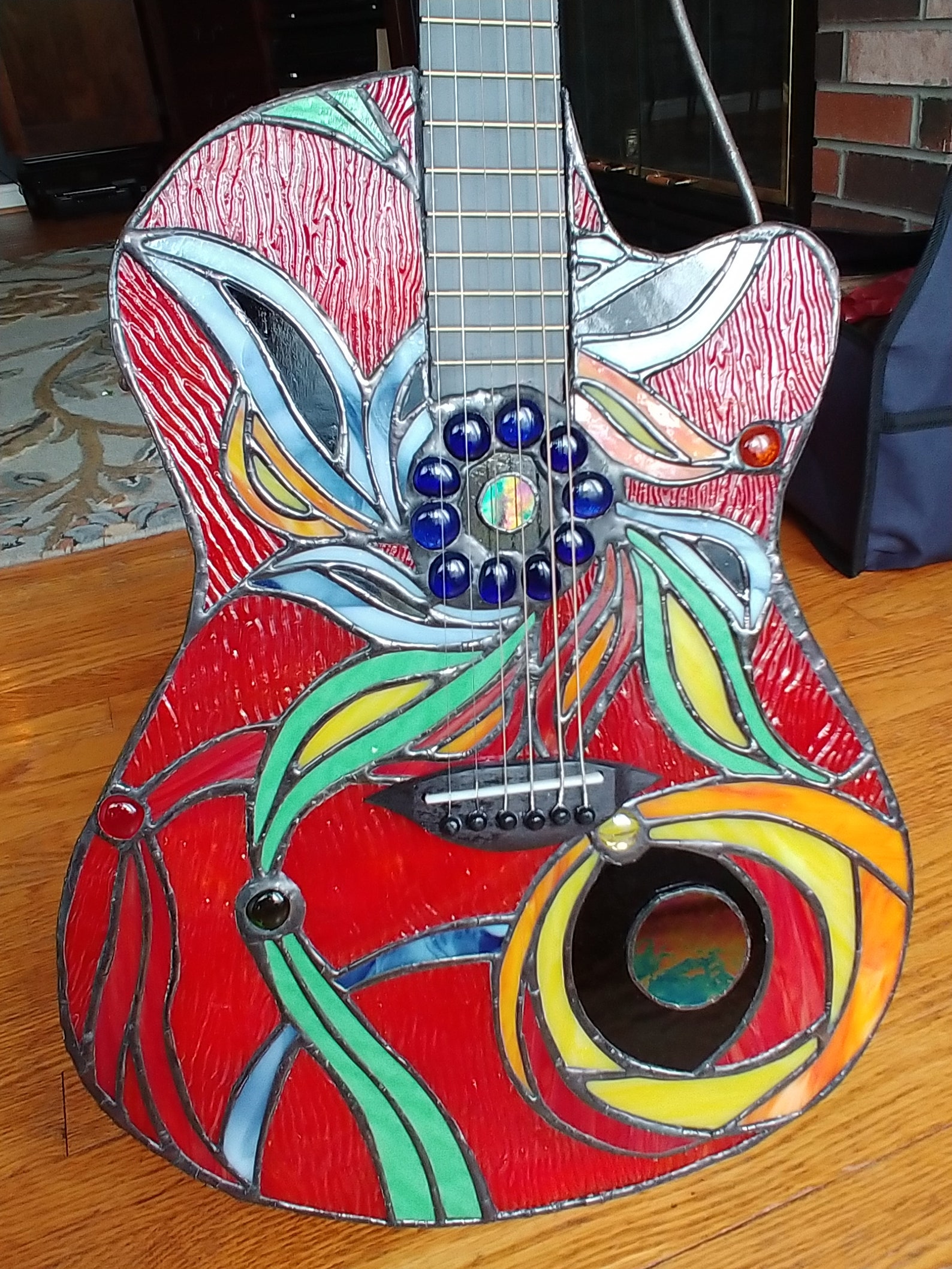 Stained Glass Guitar Etsy