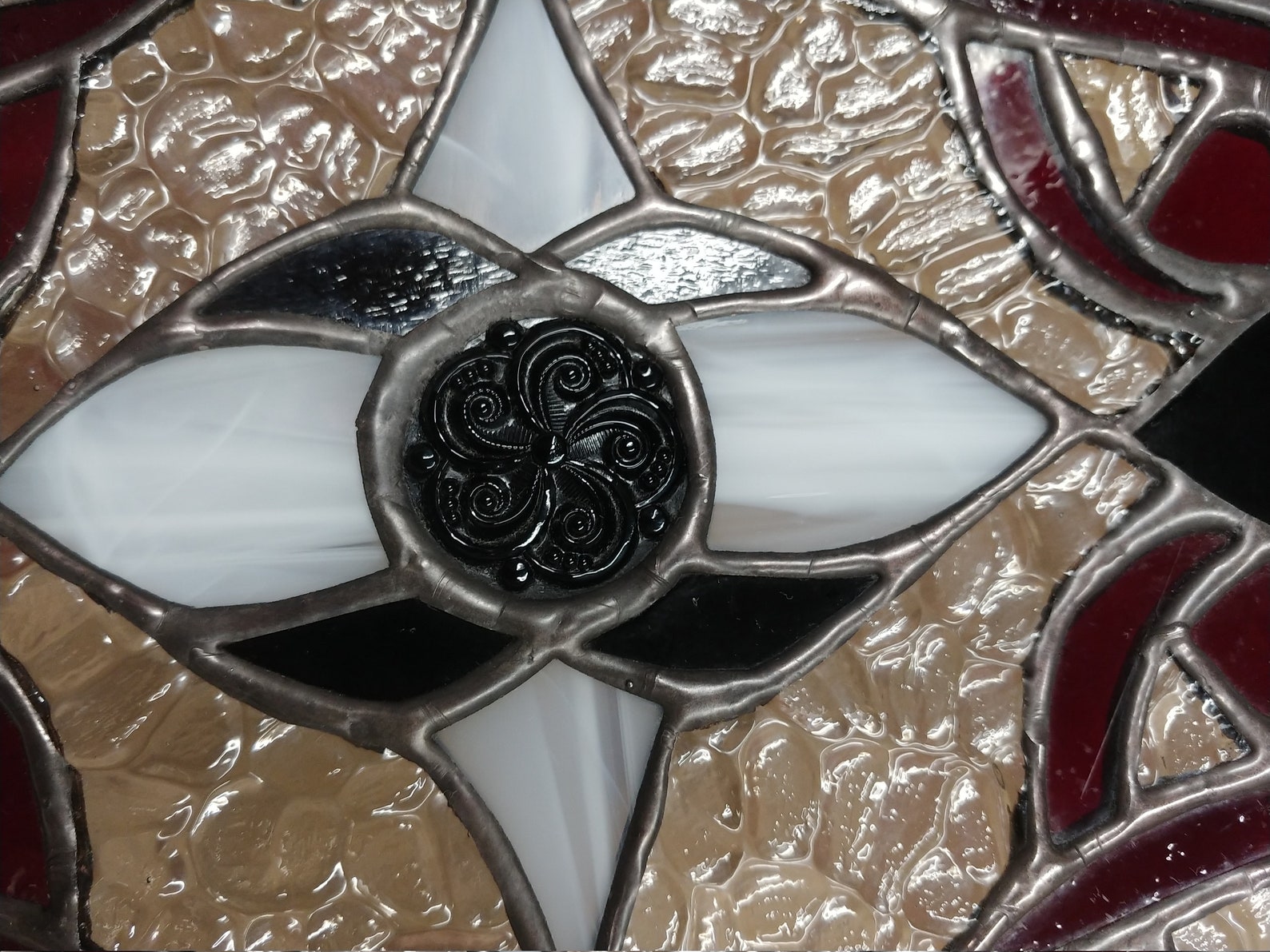 Diamond Shape Stained Glass Pattern.22 X 17 Etsy UK