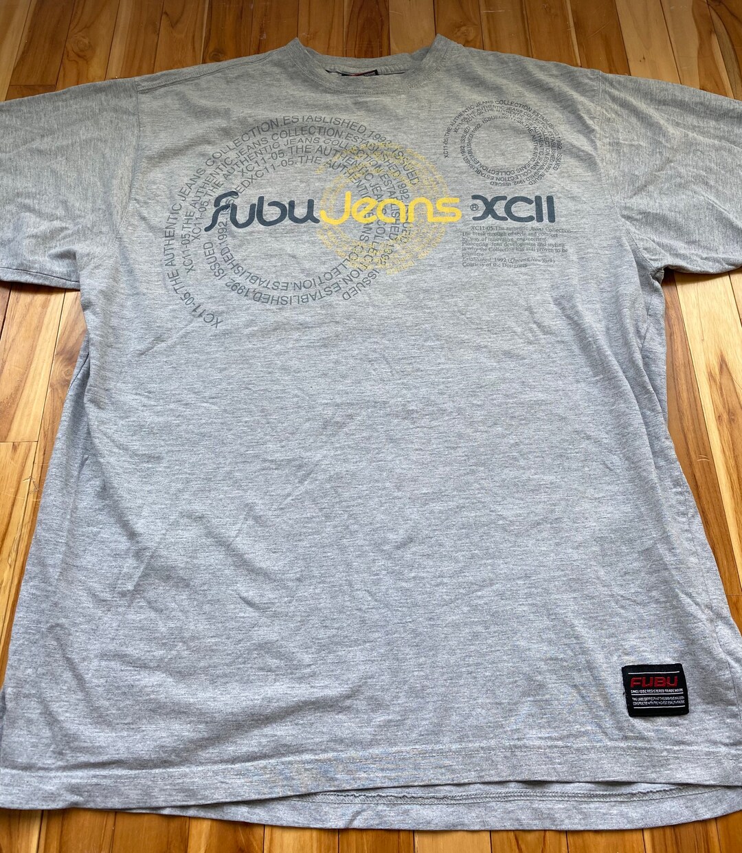 Vintage FUBU Jeans XCII Mens Graphic T-Shirt Size XL