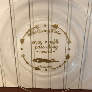 Personalized Giving Plate (12&quot; glass)