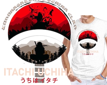Camiseta ninja de Itachi inspirada en Naruto