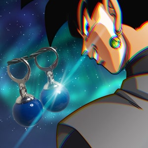 POTARA EARRINGS DRAGON BALL  Brincos masculinos, Acessórios steampunk,  Acessórios divertidos