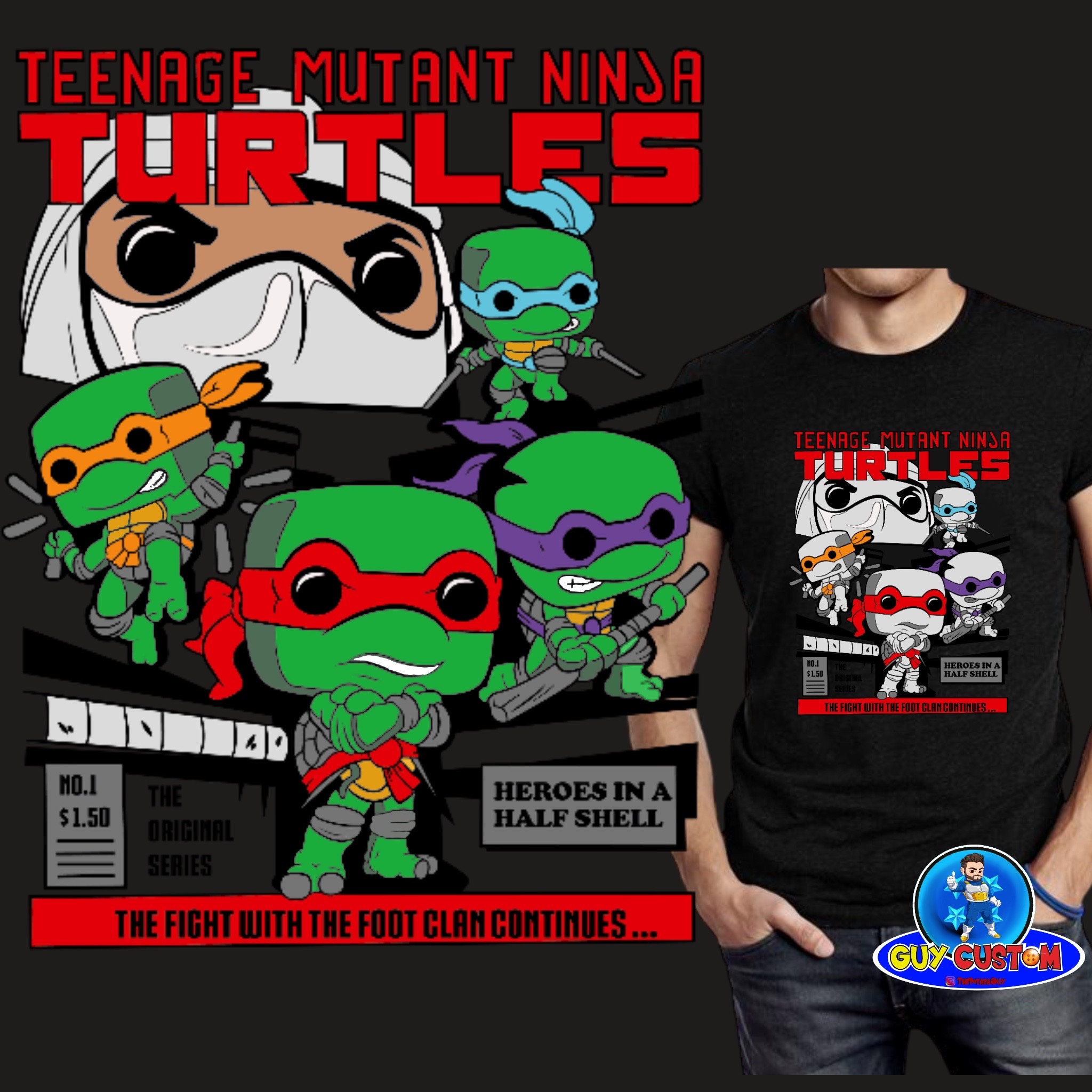 Personalized Ninja Turtles T-Shirts