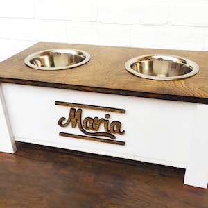 Elevated Dog Feeder, Raised Dog Feeder, Custom Dog Bowl, Raised Dog Bowl, Elevated Dog Bowl, Dog Bowl Stand, Dog Gift, Pet Furniture