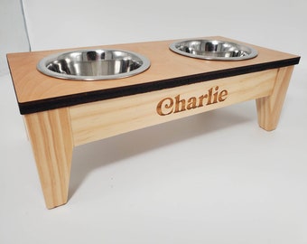 Elevated Dog Feeder, Raised Dog Feeder, Custom Dog Bowl, Raised Dog Bowl, Elevated Dog Bowl, Dog Bowl Stand, Dog Gift, Pet Furniture