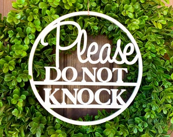 Do Not Knock Sign, No Soliciting Sign, Funny No Soliciting Sign, No Solicitation Sign, Door Hanger Sign, No Strangers Sign, Do Not Disturb