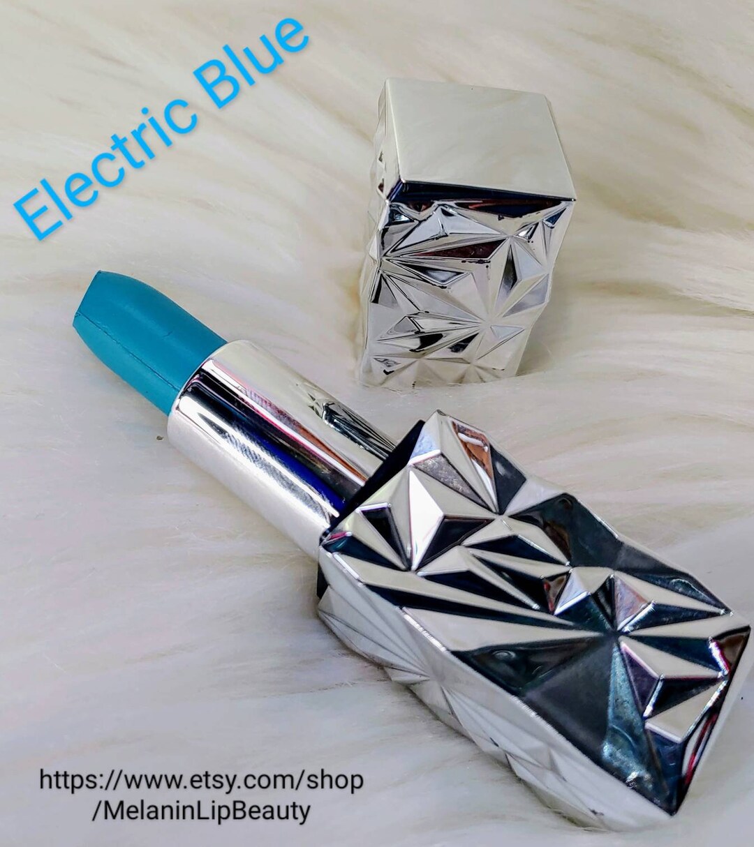 Electric Blue Lipstick Etsy