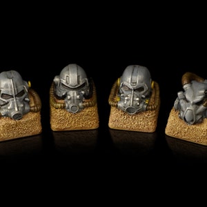 Power Armor-helmenset (T-45, T-51, T-60, X-01) || Artisan Keycap voor mechanische toetsenborden