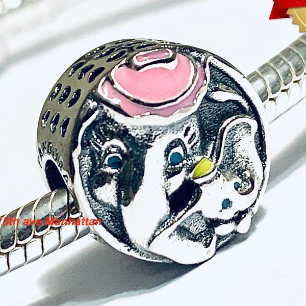 Dumbo Mrs. JUMBO My Precious Love Silver / Pandora Charm / Pandora Bracelet / Pandora Beads / Gift