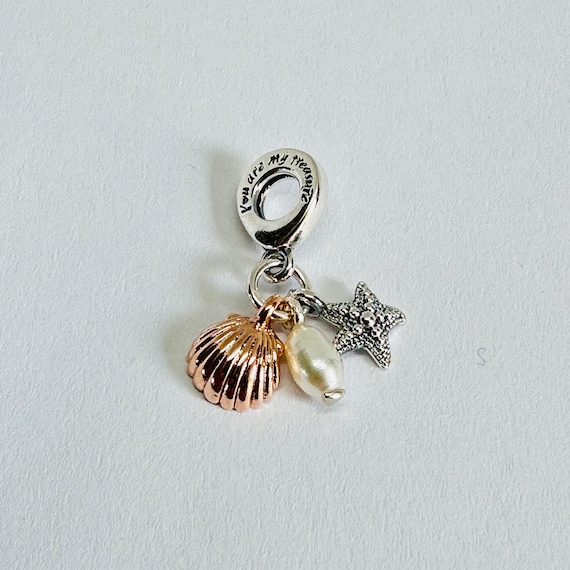 Amazon | PANDORA Jewelry ヒトデと貝殻ダングルキュービック