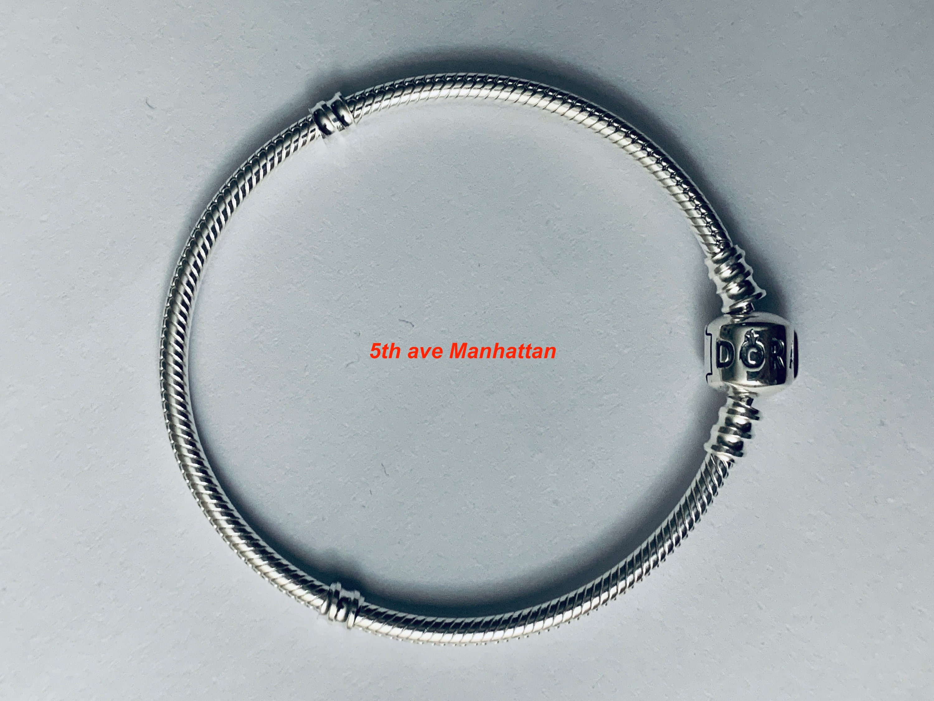 New Authentic Pandora Signature Clasp Charm Bracelet 6.3 - Silver 590723CZ-16