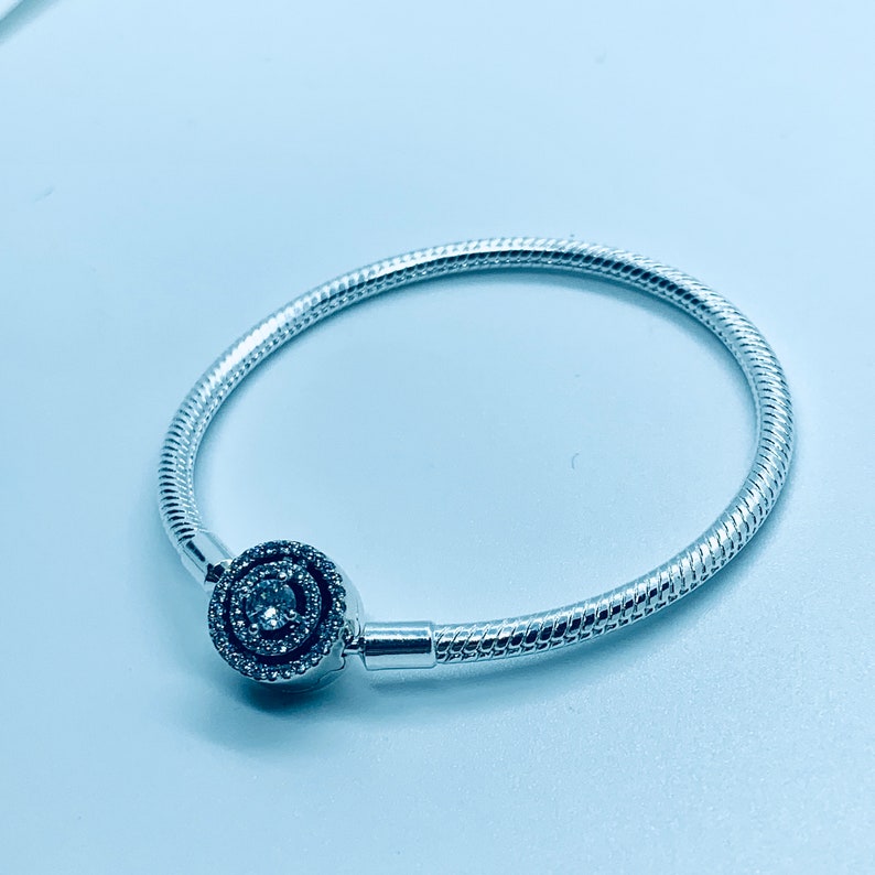 Authentic Pandora Bracelet, Pandora Moments HALO Snake Chain Bracelet