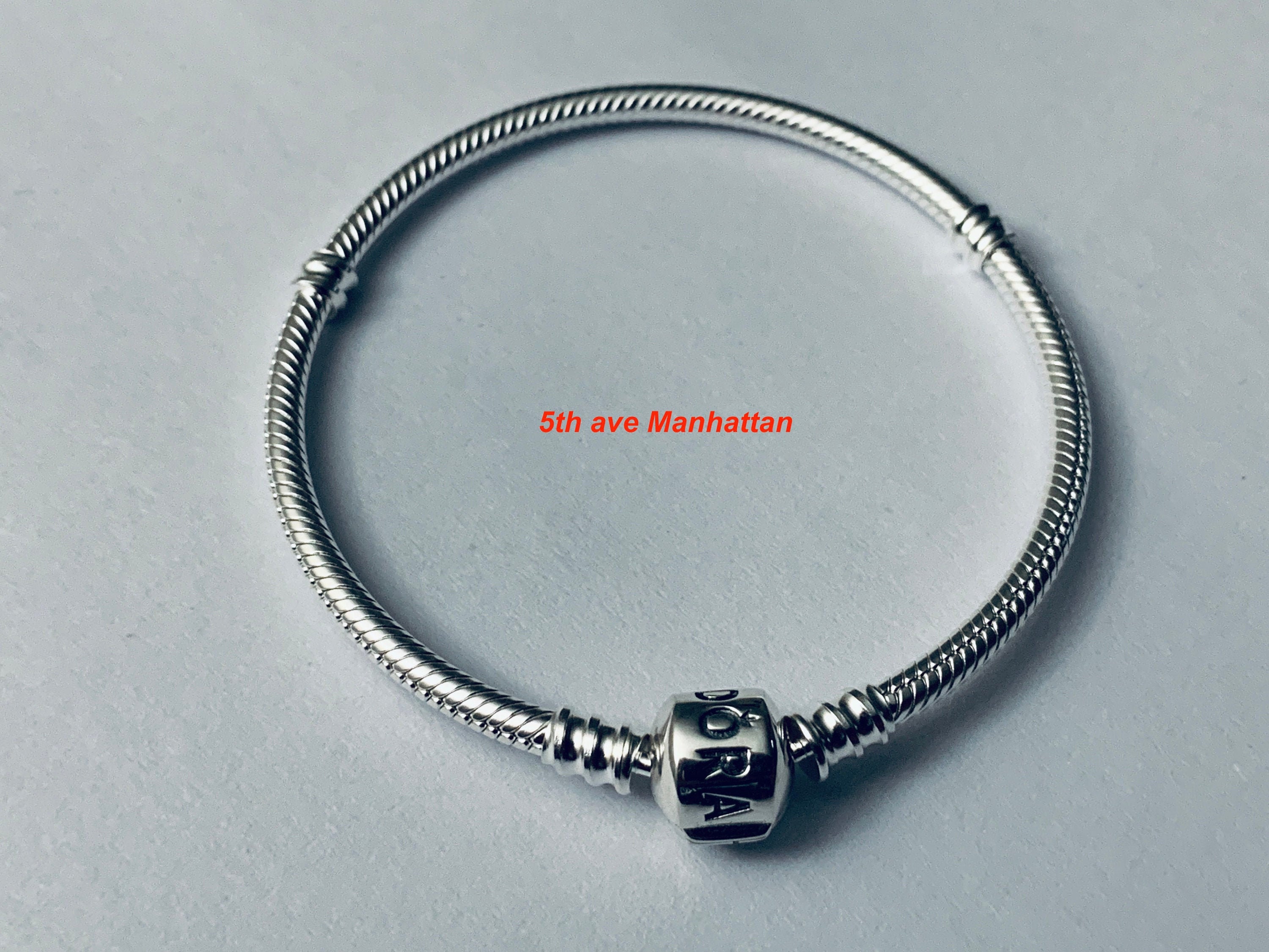 European Bracelet Pandora Extender Chain and Clasp 925 Sterling Silver  Lengthen a Snake Chain Beaded Bracelet Barrel and Torpedo Clasp -   Norway