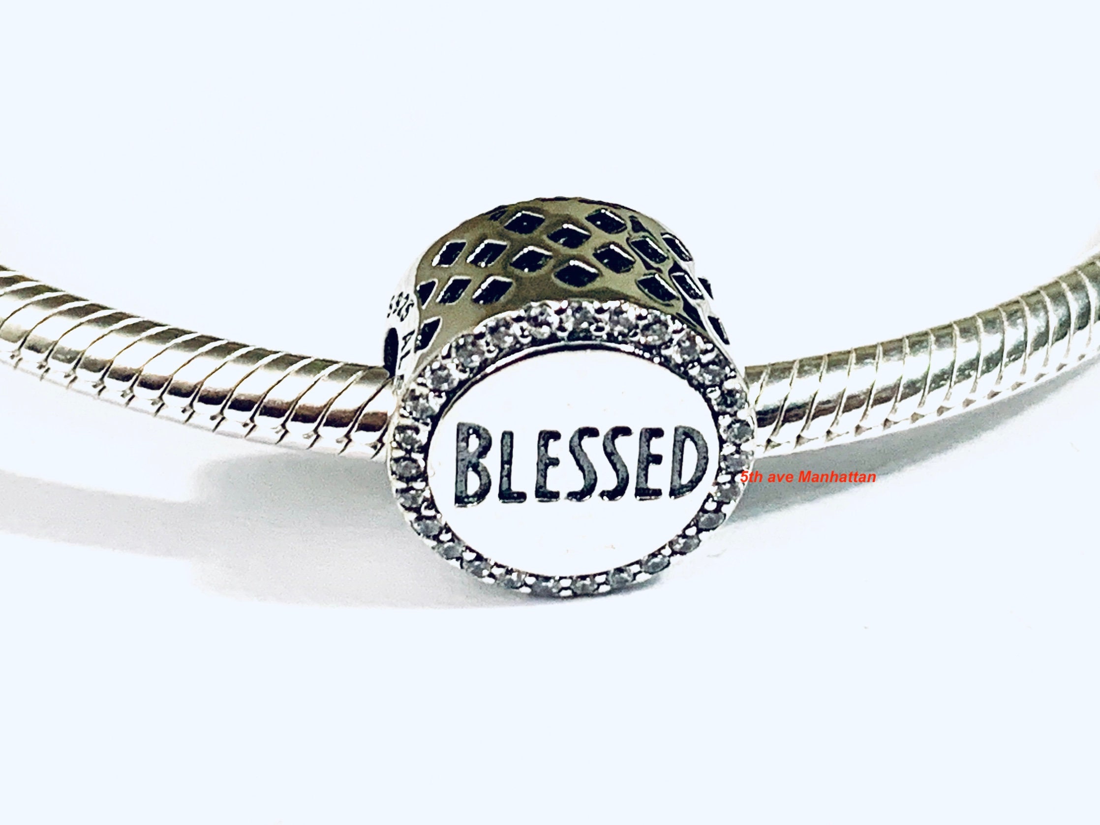Blessed Glass Charms for Jewelry Making 16 or 20mm, Silver, Gold