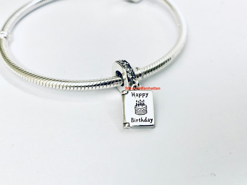 Pandora Happy BIRTHDAY WISHES Charm 925 Silver 791723CZ / Etsy
