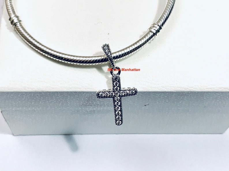 Pandora Dangle Charm Faith CROSS Dangle 791310CZ / Pandora Etsy