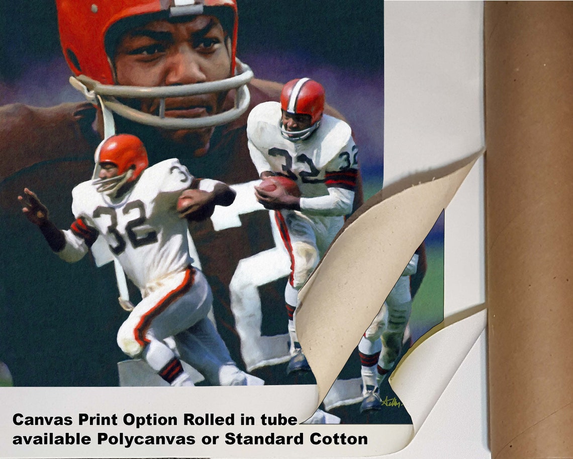 Jim Brown Cleveland Browns Running Back 1 NFL Football Art Print 11x14 ...