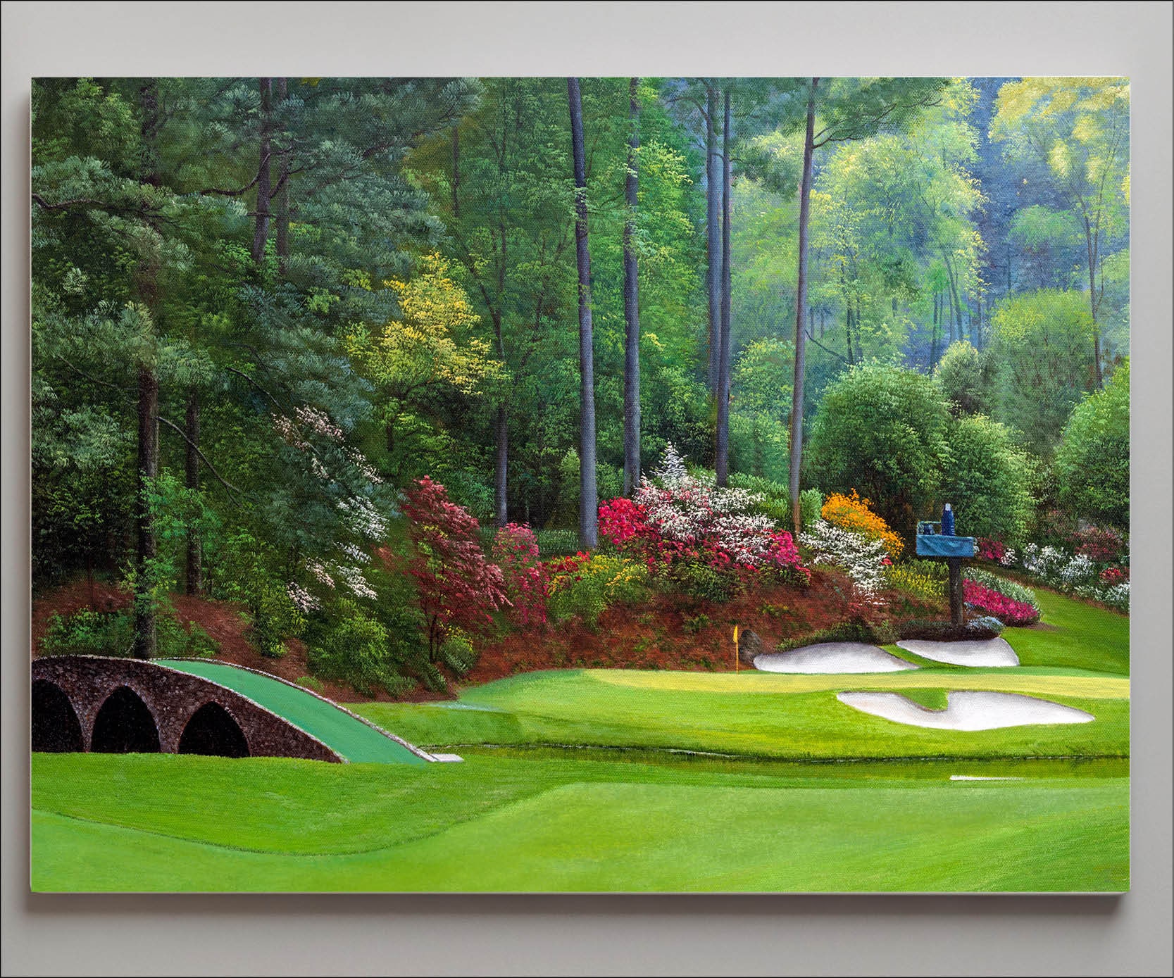 貴重 ゴルフ マスターズ Augusta 額付き絵画 アメリカ - メルカリ