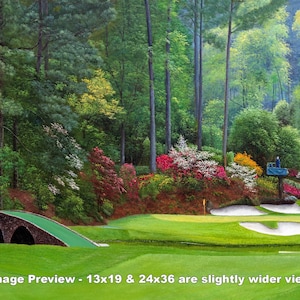 Augusta National Golf Club Hole 12 Golden Bell Masters the Masters of Augusta wall art 12Ri4 8x10-40x60in Oil Painting Art Print