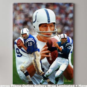 Johnny Unitas Baltimore Colts HOF Super Bowl Champion QB Quarterback Art 1AM3 8x10-40x50in image 4