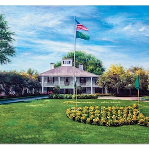 Augusta National Golf Club Course Holes the Masters of Augusta PGA Golf Augusta US Multiple Titles Art Print Clubhouse Amen Corner Redbud
